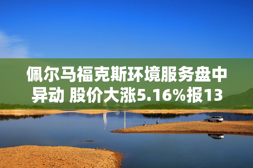 佩尔马福克斯环境服务盘中异动 股价大涨5.16%报13.65美元