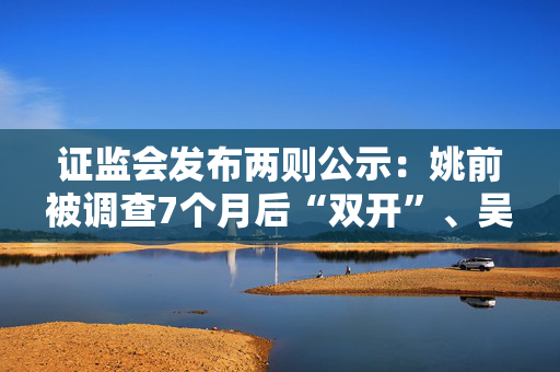 证监会发布两则公示：姚前被调查7个月后“双开”、吴国舫正接受调查