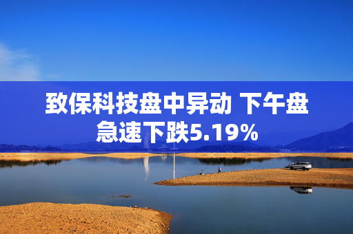 致保科技盘中异动 下午盘急速下跌5.19%