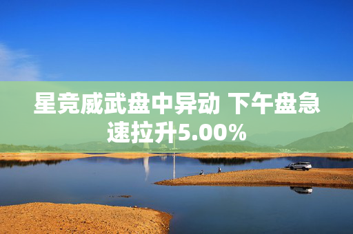 星竞威武盘中异动 下午盘急速拉升5.00%