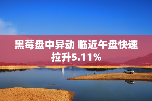 黑莓盘中异动 临近午盘快速拉升5.11%