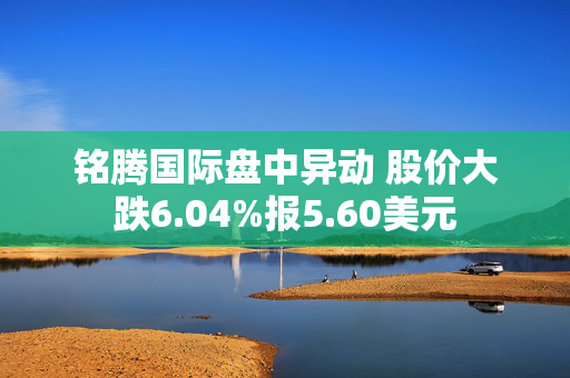 铭腾国际盘中异动 股价大跌6.04%报5.60美元