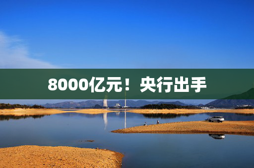 8000亿元！央行出手