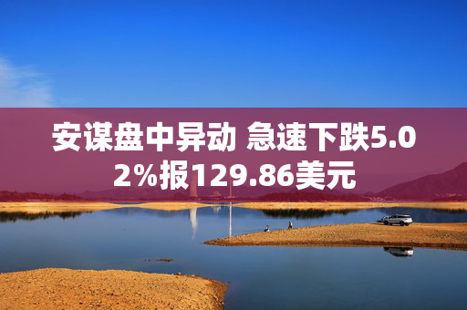 安谋盘中异动 急速下跌5.02%报129.86美元