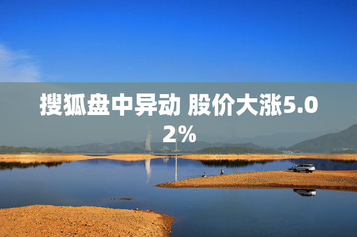 搜狐盘中异动 股价大涨5.02%