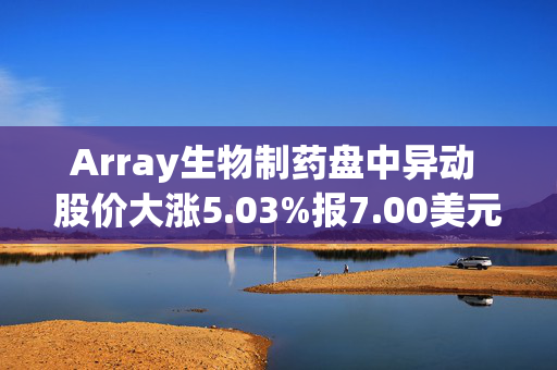 Array生物制药盘中异动 股价大涨5.03%报7.00美元