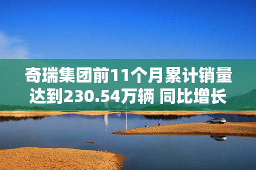 奇瑞集团前11个月累计销量达到230.54万辆 同比增长38.4%