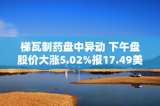 梯瓦制药盘中异动 下午盘股价大涨5.02%报17.49美元