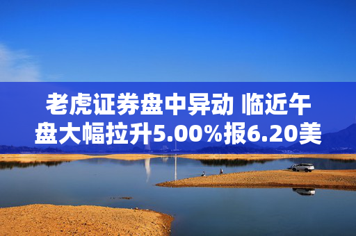 老虎证券盘中异动 临近午盘大幅拉升5.00%报6.20美元