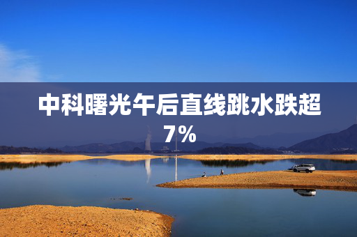 中科曙光午后直线跳水跌超7%