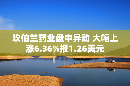 坎伯兰药业盘中异动 大幅上涨6.36%报1.26美元