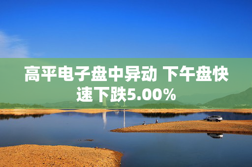 高平电子盘中异动 下午盘快速下跌5.00%