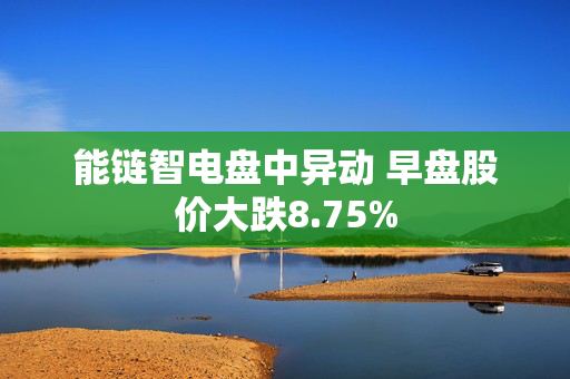 能链智电盘中异动 早盘股价大跌8.75%