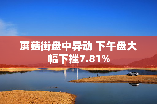 蘑菇街盘中异动 下午盘大幅下挫7.81%