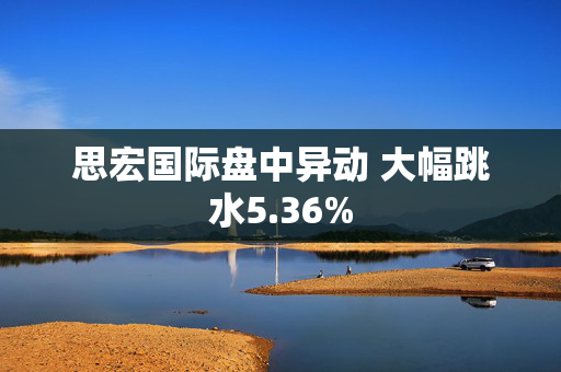 思宏国际盘中异动 大幅跳水5.36%