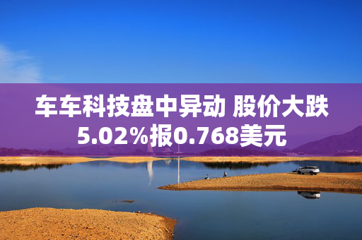 车车科技盘中异动 股价大跌5.02%报0.768美元