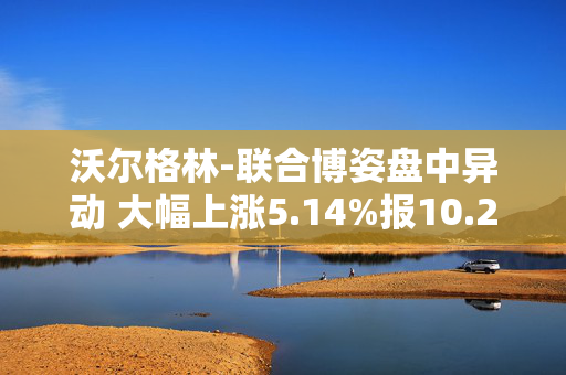 沃尔格林-联合博姿盘中异动 大幅上涨5.14%报10.23美元