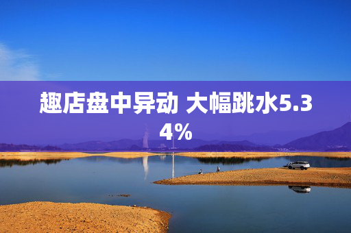 趣店盘中异动 大幅跳水5.34%