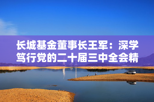 长城基金董事长王军：深学笃行党的二十届三中全会精神，以高质量发展助力金融强国建设