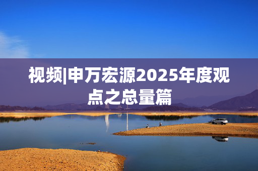 视频|申万宏源2025年度观点之总量篇