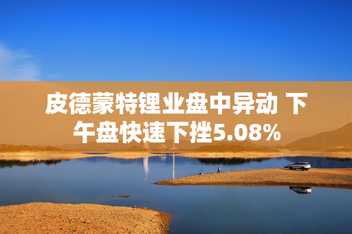 皮德蒙特锂业盘中异动 下午盘快速下挫5.08%