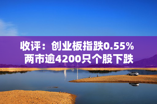 收评：创业板指跌0.55% 两市逾4200只个股下跌