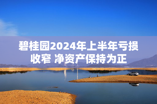 碧桂园2024年上半年亏损收窄 净资产保持为正