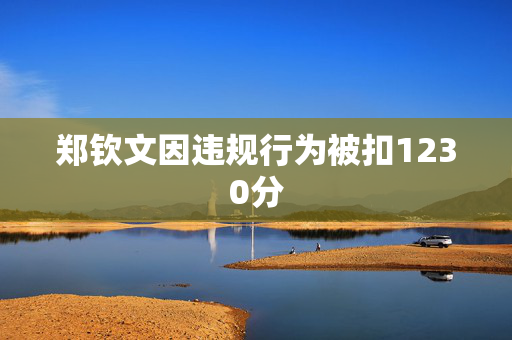 郑钦文因违规行为被扣1230分