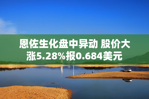 恩佐生化盘中异动 股价大涨5.28%报0.684美元