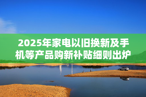 2025年家电以旧换新及手机等产品购新补贴细则出炉