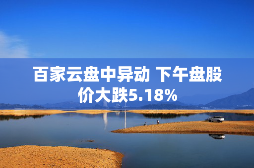 百家云盘中异动 下午盘股价大跌5.18%