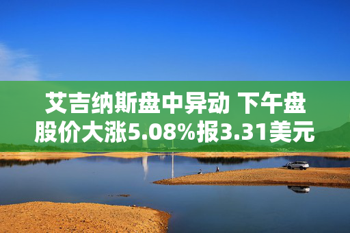 艾吉纳斯盘中异动 下午盘股价大涨5.08%报3.31美元