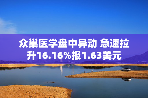 众巢医学盘中异动 急速拉升16.16%报1.63美元