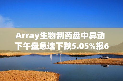 Array生物制药盘中异动 下午盘急速下跌5.05%报6.68美元