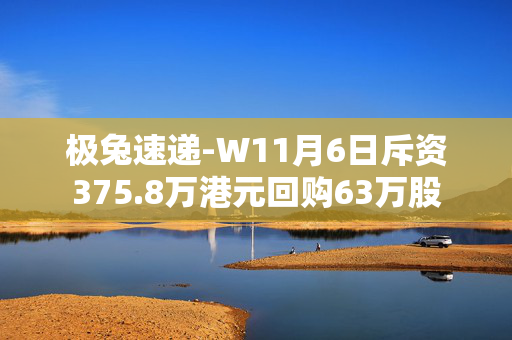 极兔速递-W11月6日斥资375.8万港元回购63万股